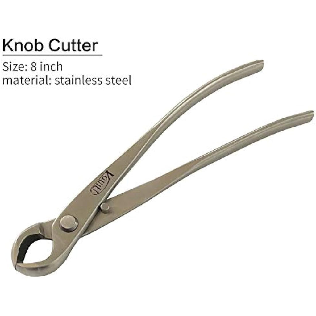 Jolof Store 6-Piece Stainless Steel Bonsai Tool Set with 210mm Cutters