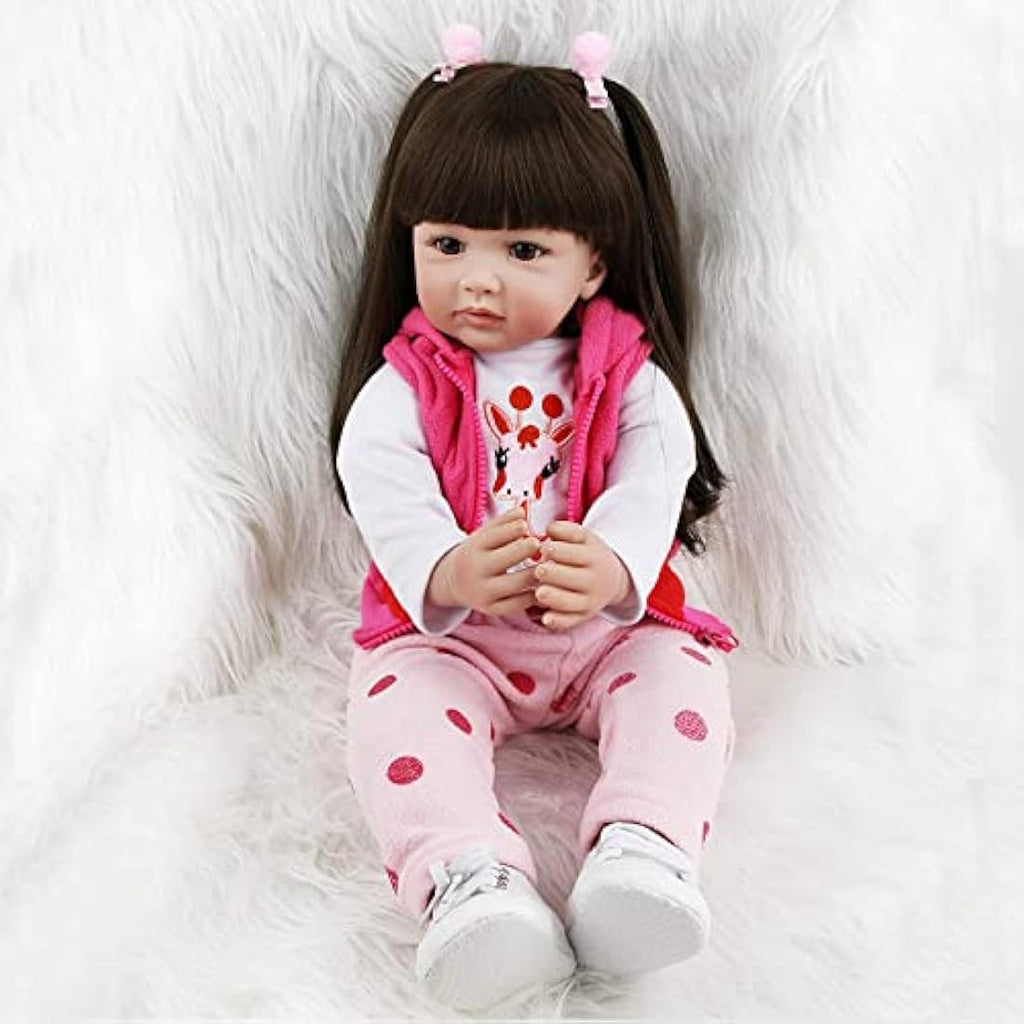 ZIYIUI 24 Inch Reborn Baby Doll | Realistic Soft Silicone Vinyl Girl