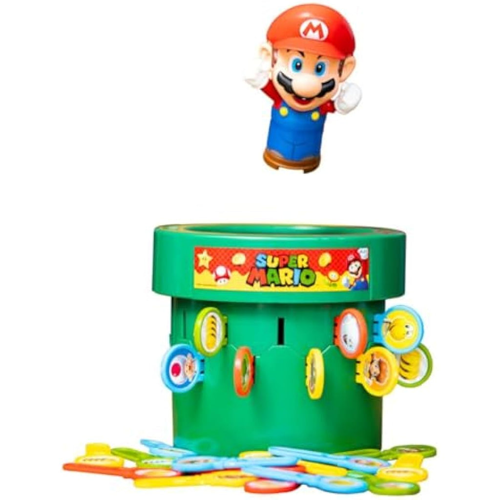 TOMY Super Mario Pop Up Board Game - Family Tabletop Toy for Kids