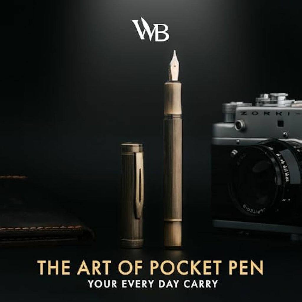 Wordsworth and Black Luxury Mini EDC Fountain Pen | Bronze Pocket Pen
