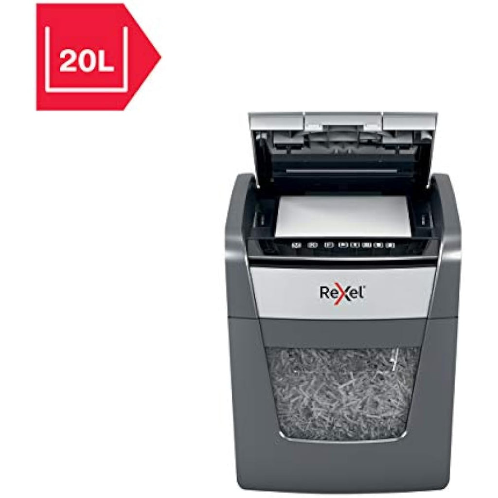 Rexel Optimum Auto Feed+ 50X Cross Cut Paper Shredder | 20L Bin