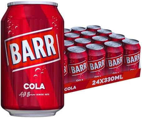 Barr Classic Cola Fizzy Drink - Low Sugar Soft Drink - 24 x 330ml Cans
