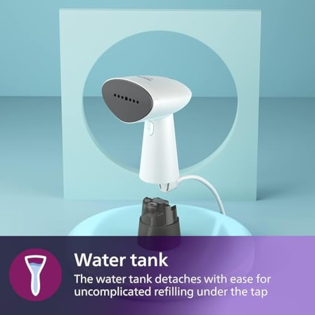 Philips 1000 Series Handheld Garment Steamer - Compact White (STH1010/10)