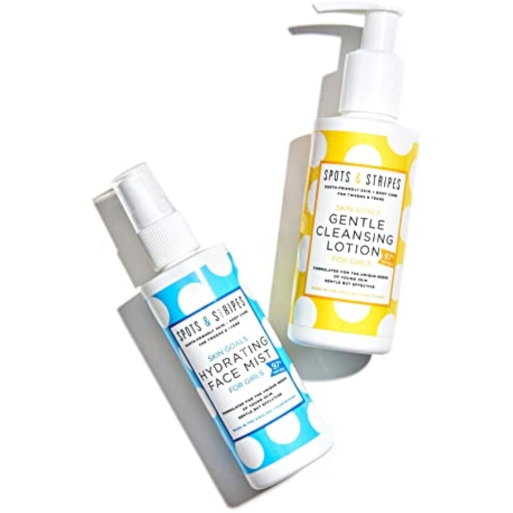 Spots & Stripes Teen Skincare Duo – Natural Cleanser and Hydrating Mist