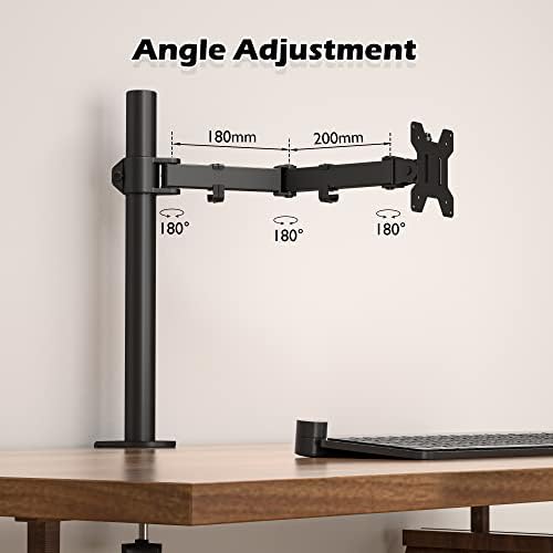 BONTEC Single Monitor Arm Desk Mount | 13-32 inch VESA Stand