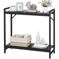Livofloral Narrow Console Table – 2-Tier Industrial Entryway Table