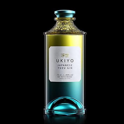 Ukiyo Yuzu Japanese Craft Gin – Citrus & Botanical Spirits – 70cl
