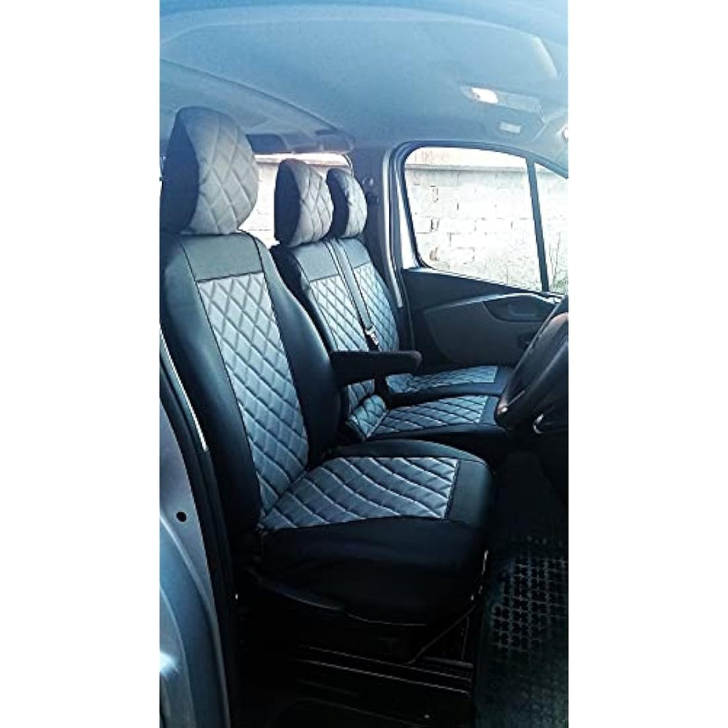 Jolof Store Renault Trafic & Vauxhall Vivaro Seat Covers – Eco Leather