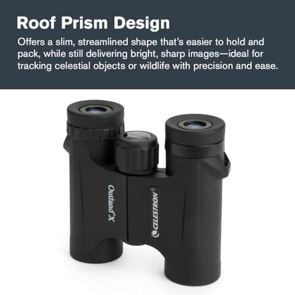 Celestron Outland X 10x25 Compact Binoculars – Waterproof & Fogproof