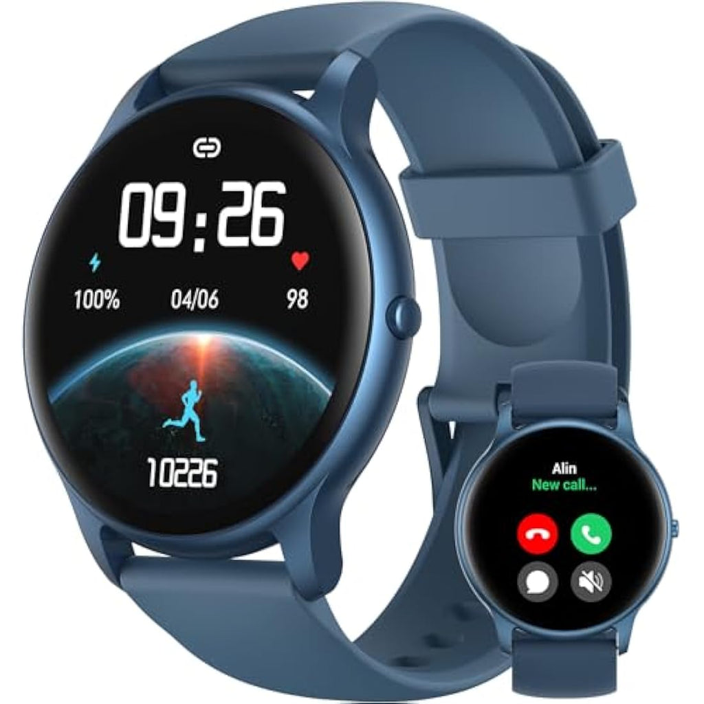 Parsonver Smart Watch with Bluetooth Call | 100+ Sport Modes - Blue