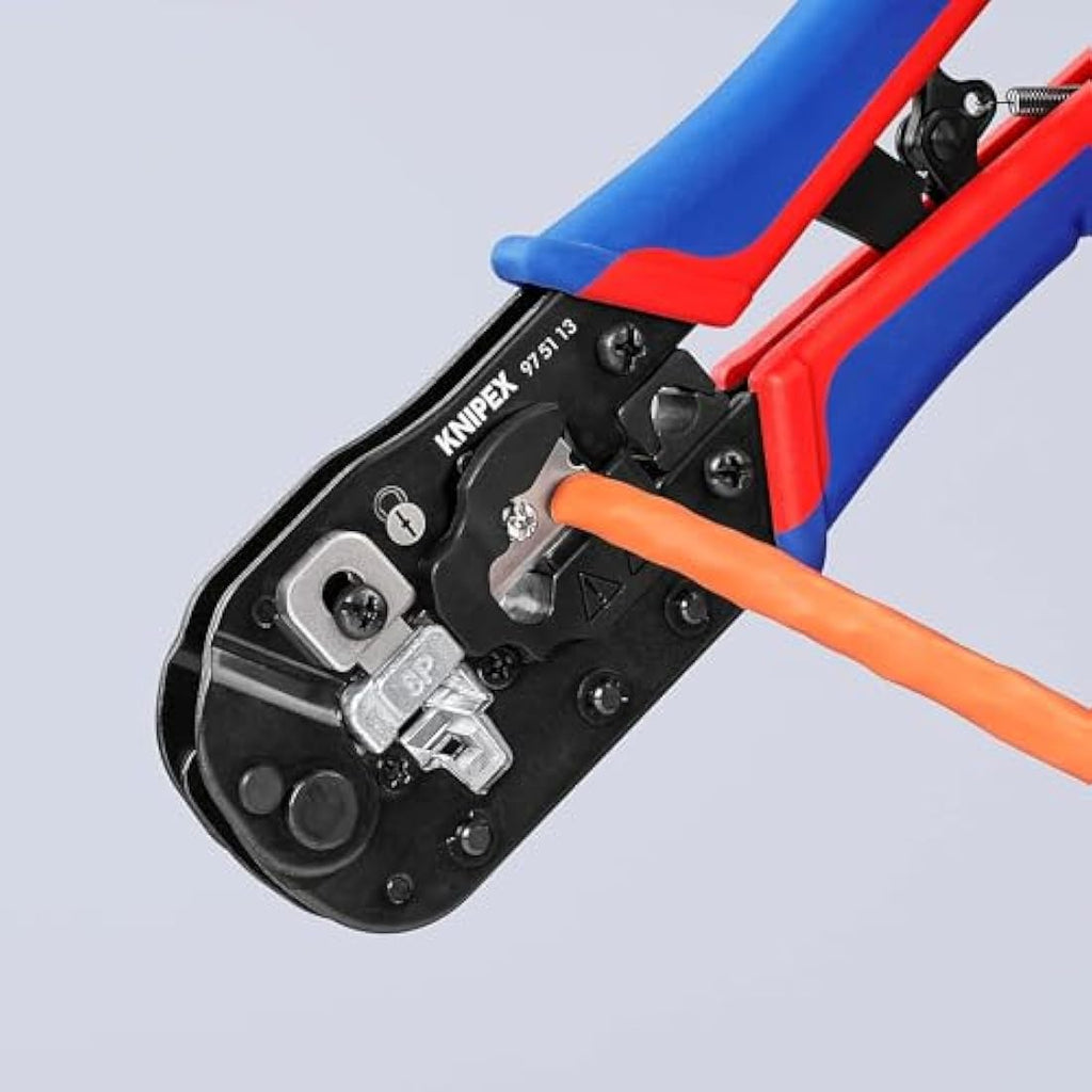 Knipex RJ45 Crimping Pliers – Professional Network Cable Tool 191mm