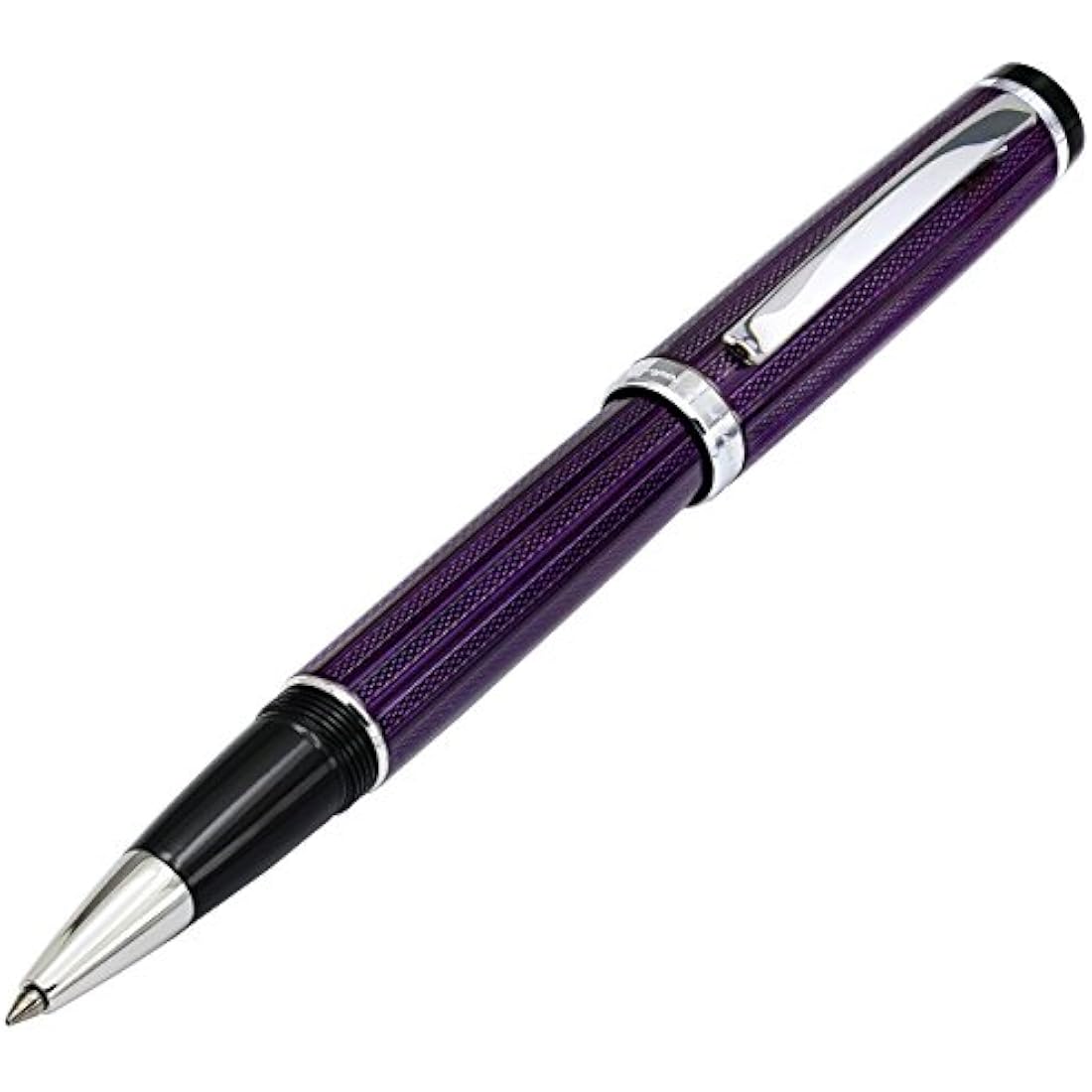 Xezo Incognito Purple Luxury Rollerball Pen | Platinum-Plated Brass