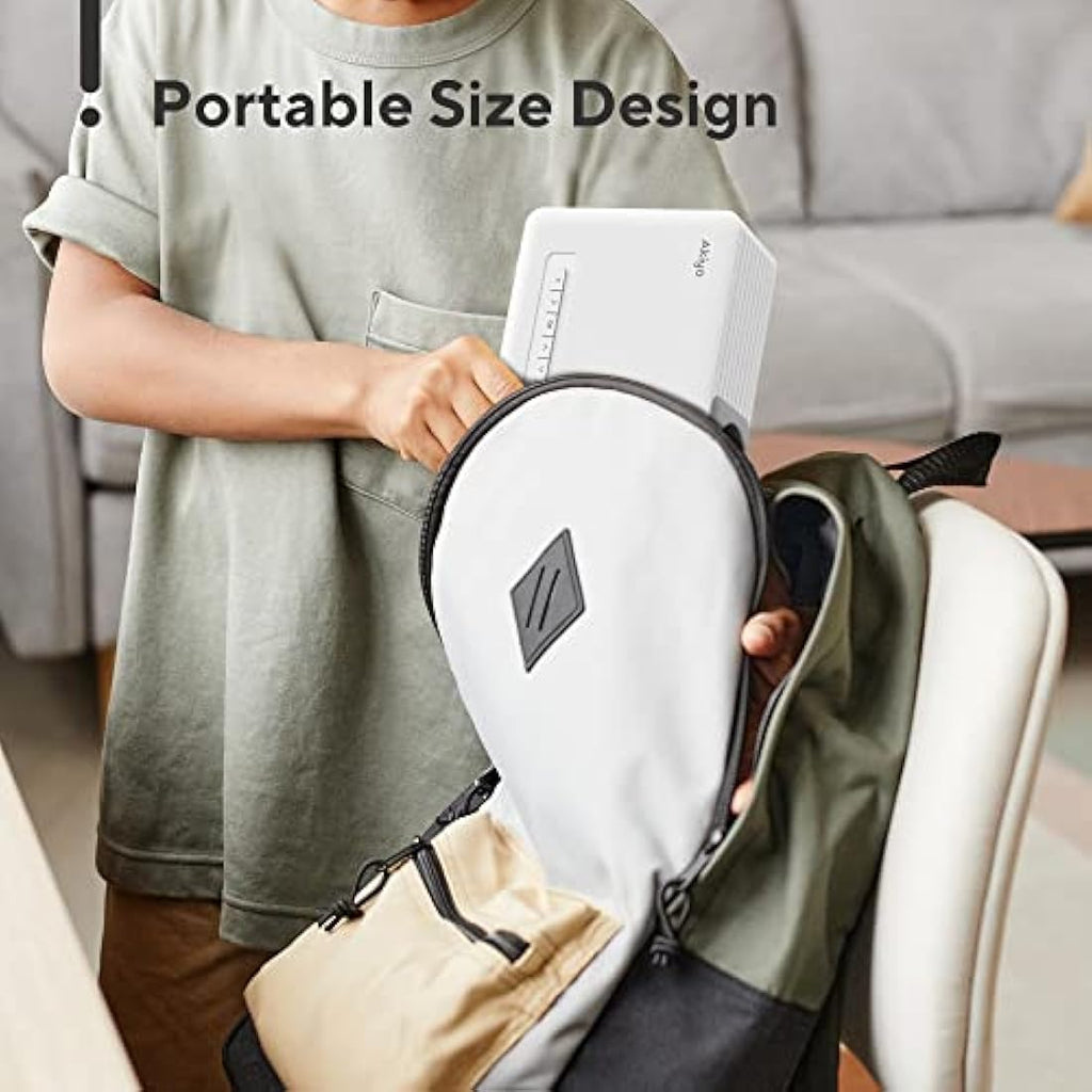 AKIYO O1 Mini Projector – 15000L Portable 1080P Full HD with Tripod