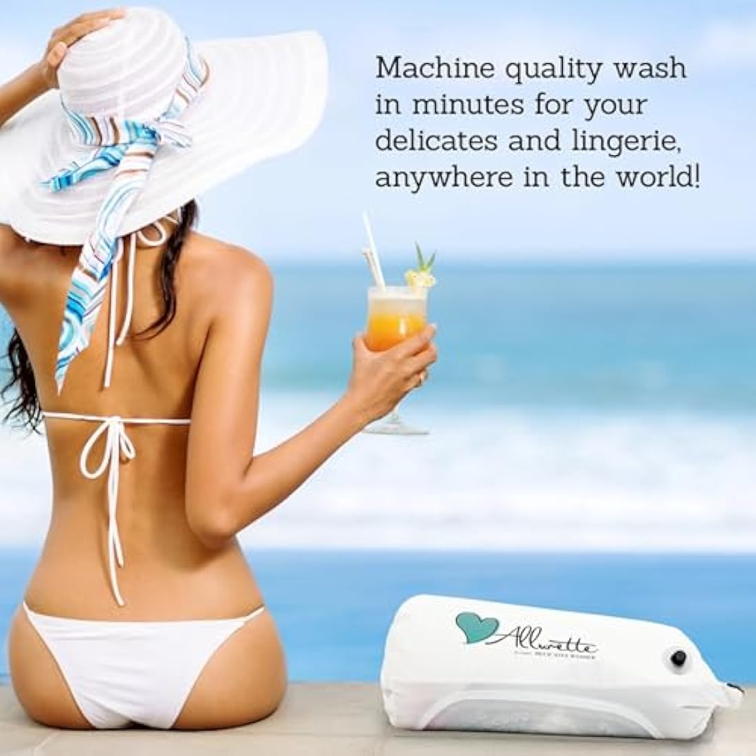 Allurette Portable Wash Bag – Eco-Friendly Hand Washer for Delicates