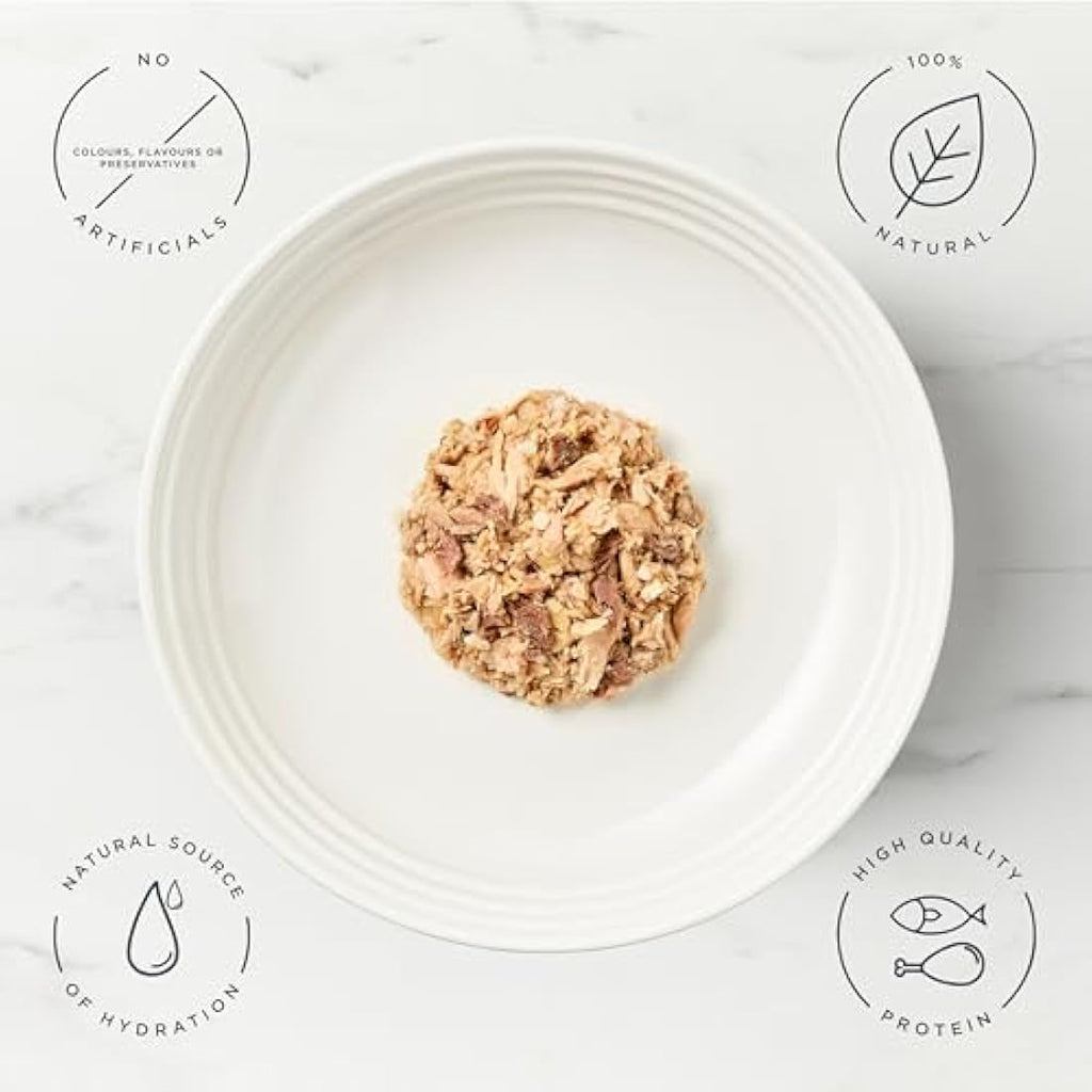 Encore Natural Wet Cat Food | Sardine & Tuna in Broth | 16 x 70g Tins