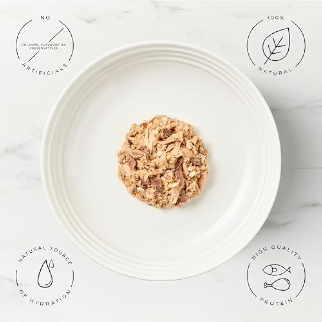 Encore Natural Wet Cat Food | Sardine & Tuna in Broth | 16 x 70g Tins
