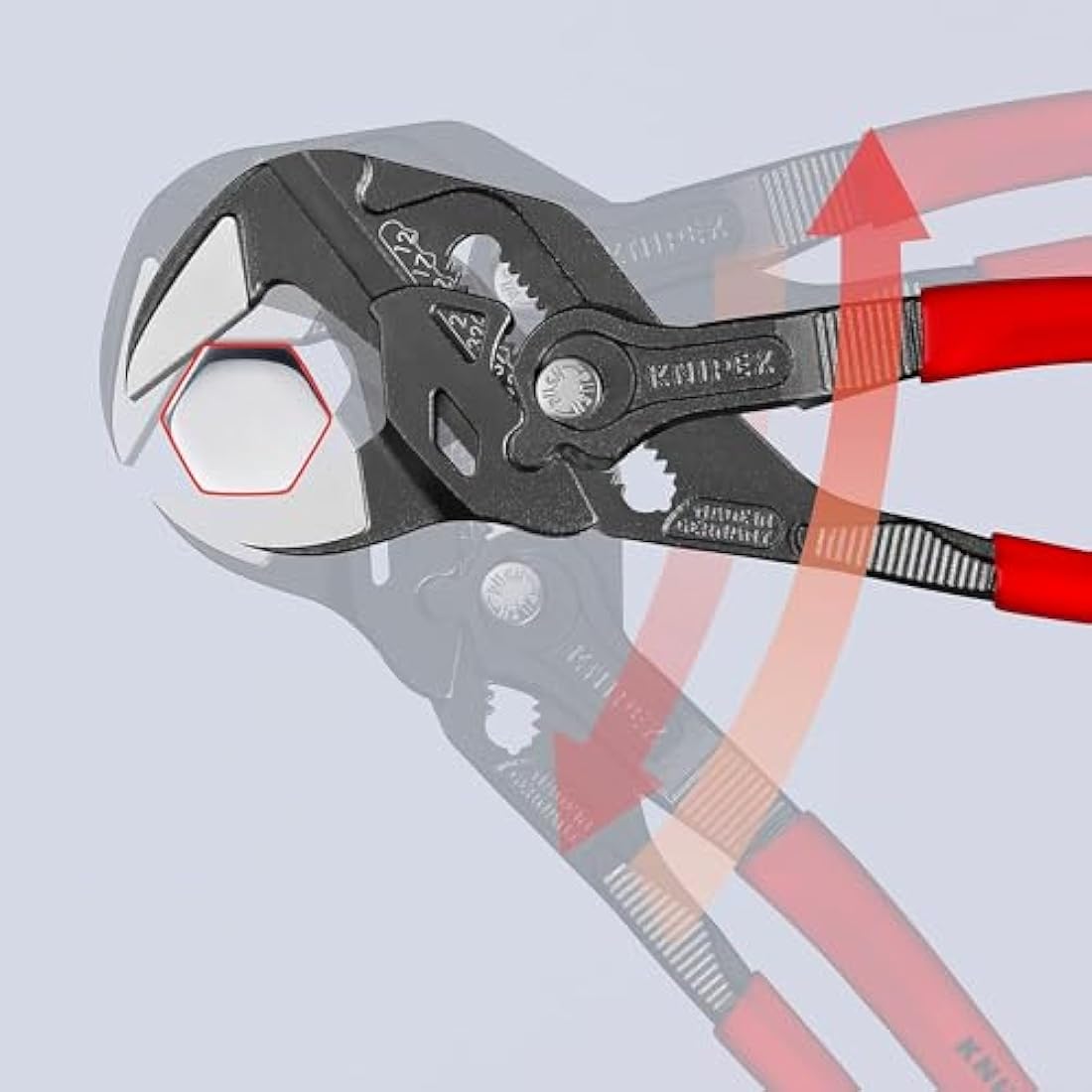 Knipex Pliers Wrench 250mm | Grey Atramentized Non-Slip Hand Tool