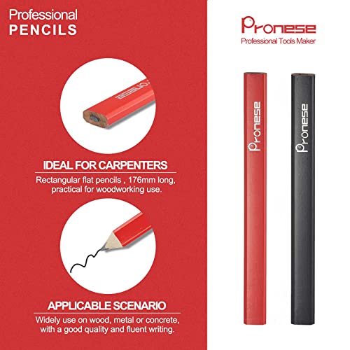 Pronese 12-Inch Adjustable Roofing Square – Aluminum Rafter Square Set