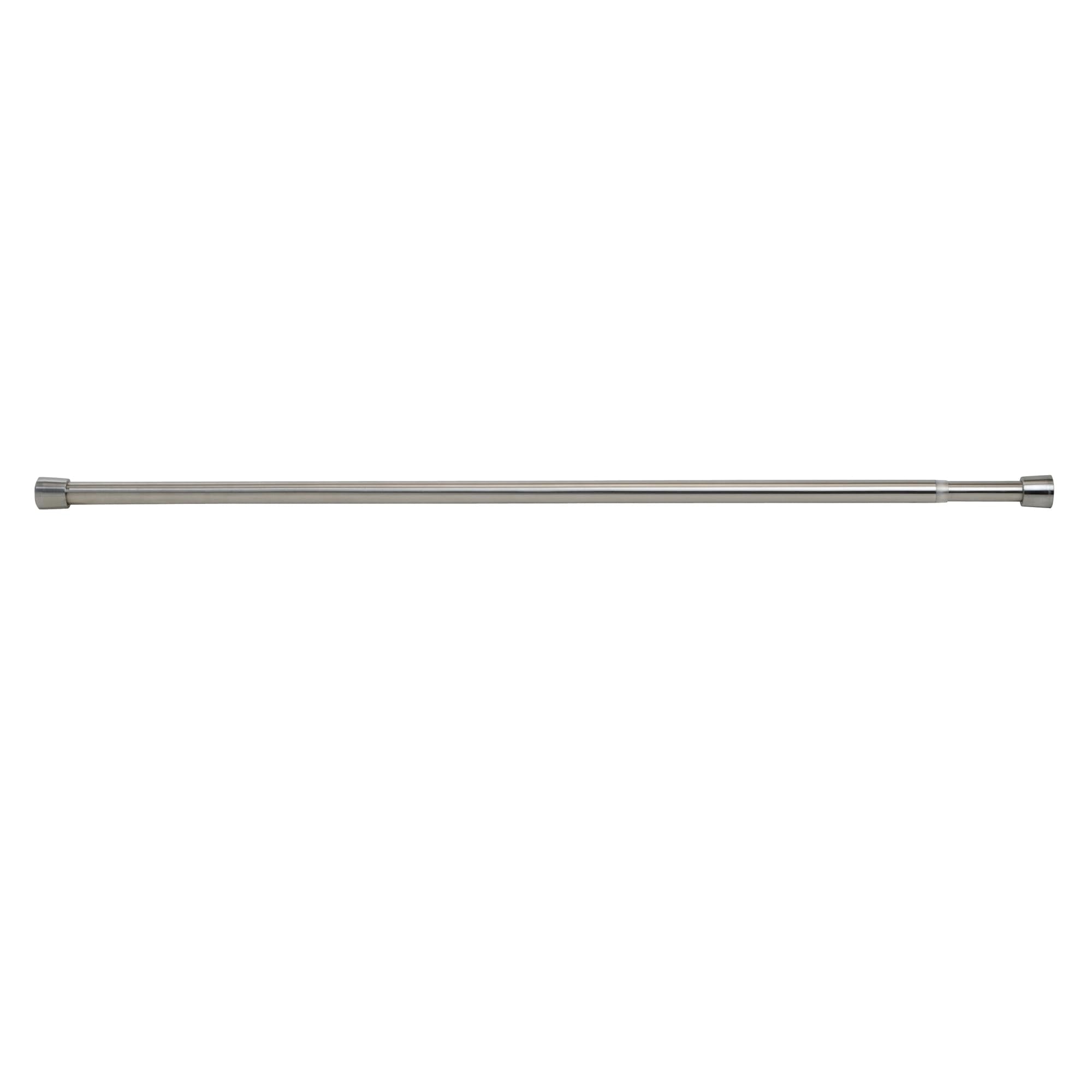 iDesign Stainless Steel Tension Shower Rod | 66-107cm Matte Silver