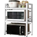 Multibao Expandable 3-Tier Microwave Rack | Adjustable Kitchen Shelf