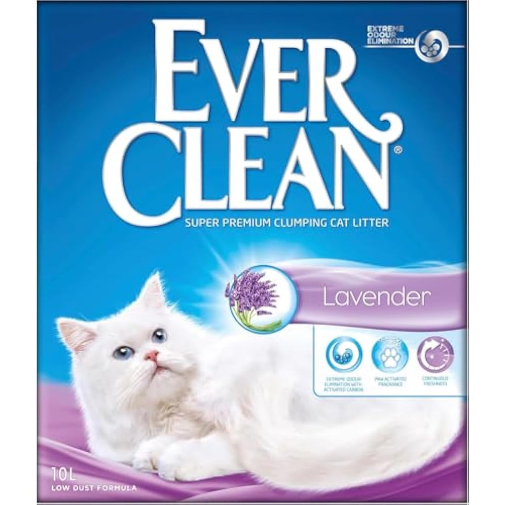 Ever Clean Lavender Clumping Cat Litter | Odour Control Clay - 10L