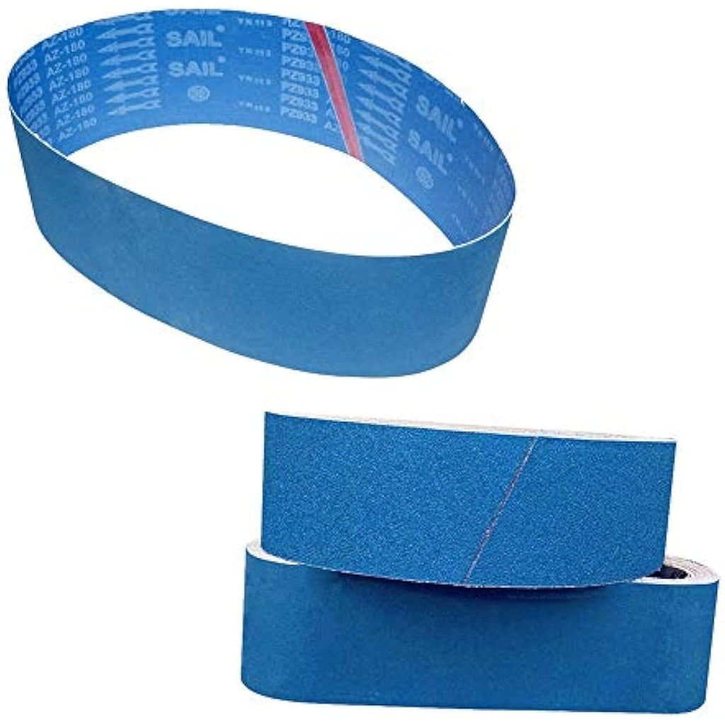 FEIHU 100x915mm Sanding Belt Kit - 12 Pcs Zirconium Corundum 60-320 Grit