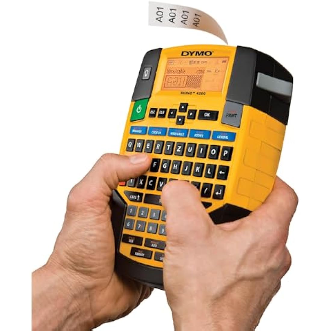 Dymo Rhino 4200 Industrial Label Printer for Barcodes and Heat Shrink