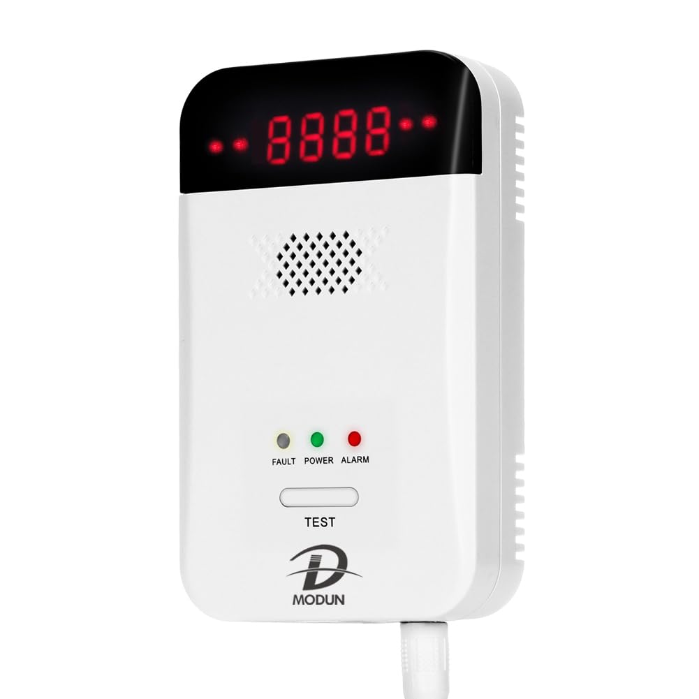D MODUN Gas Detector Alarm | Plug-in Methane Propane Leak Monitor