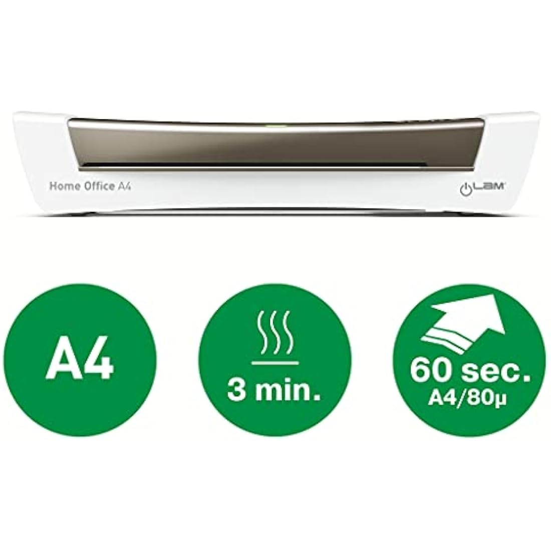 Leitz iLam A4 Laminator | Home Office Document Machine - Dark Grey