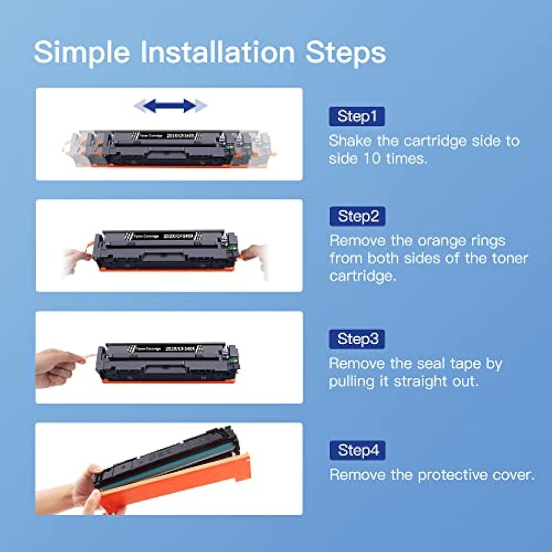 GPC Image 203X Compatible Toner for HP Color LaserJet Pro M281fdw | 4-Pack