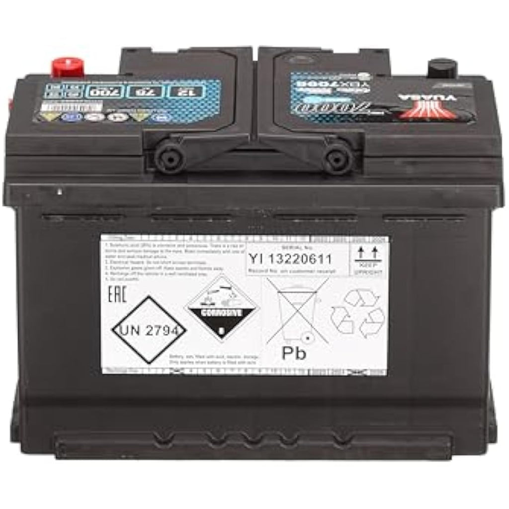 Yuasa YBX7096 12V 75Ah 700CCA EFB Start Stop Car Battery