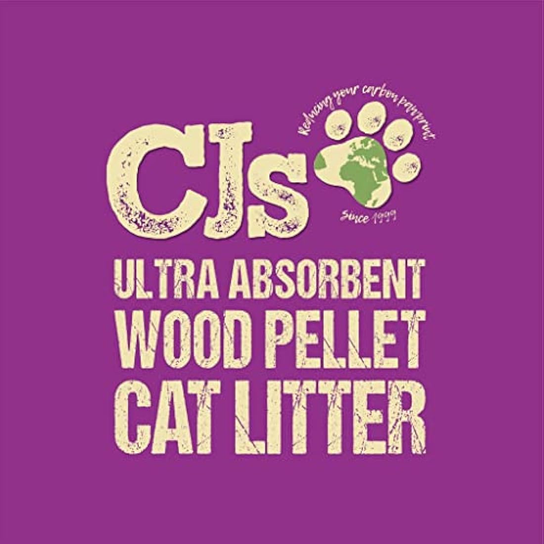 CJ's Premium Wood Pellet Cat Litter – Ultra Absorbent & Biodegradable, 30L