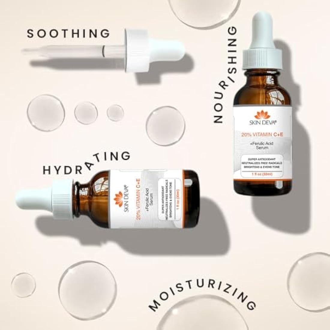 Skin Deva 20% Vitamin C + E Ferulic Acid Serum for Acne Scars - 30ml