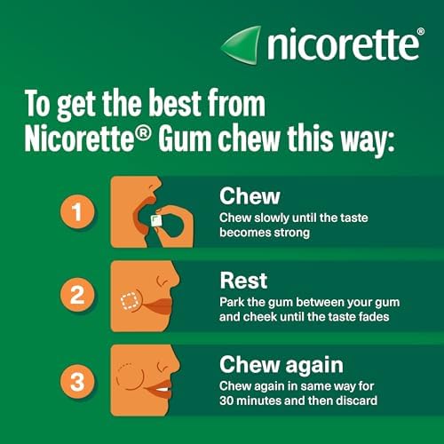 Nicorette Fruitfusion 4mg Nicotine Gum - 105 Pieces Smoking Aid