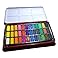 Major Brushes Artist Watercolour Paint Set - 36 Blocks & Mixing Tin