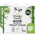 The Cheeky Panda Bamboo Toilet Rolls | 24 Pack | 3 Ply Plastic Free