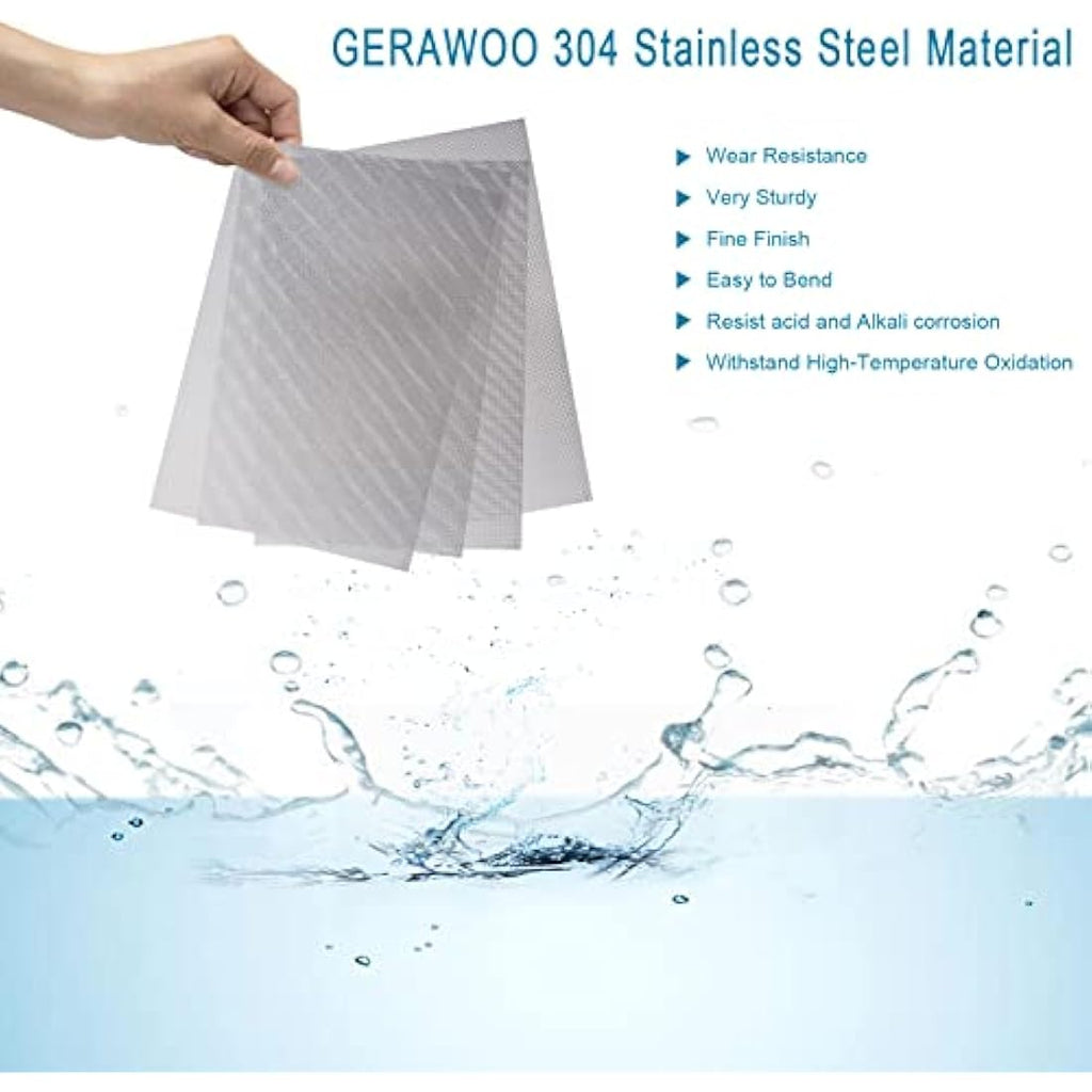 Gerawoo 304 Stainless Steel Mesh Roll – 20 Mesh Rodent Proof Wire Screen