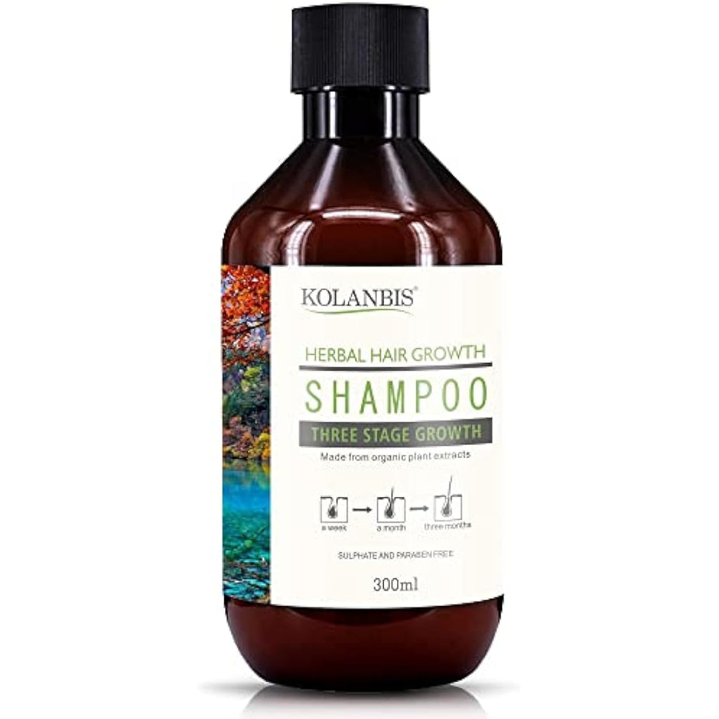 Kolanbis Natural Hair Growth Shampoo | Organic DHT Blocker for Hair Loss