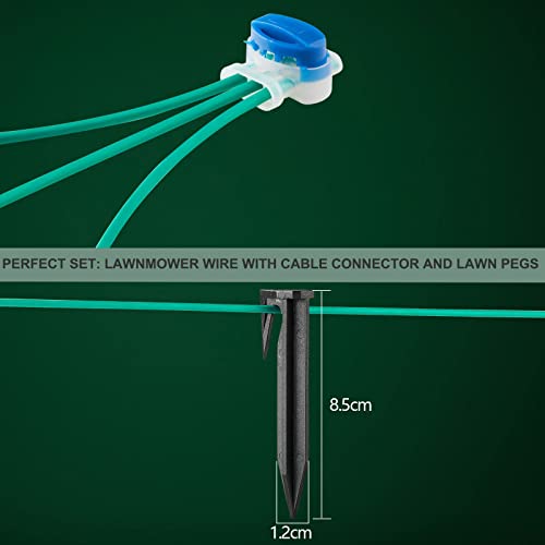 Headley Tools 250m Boundary Wire Kit for Robotic Lawnmowers with Pegs