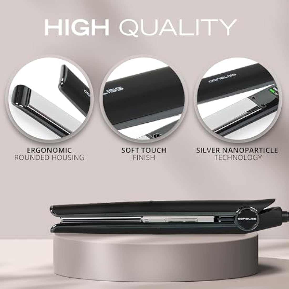 Corioliss C1 Professional Titanium Hair Straightener | Ionic Flat Iron