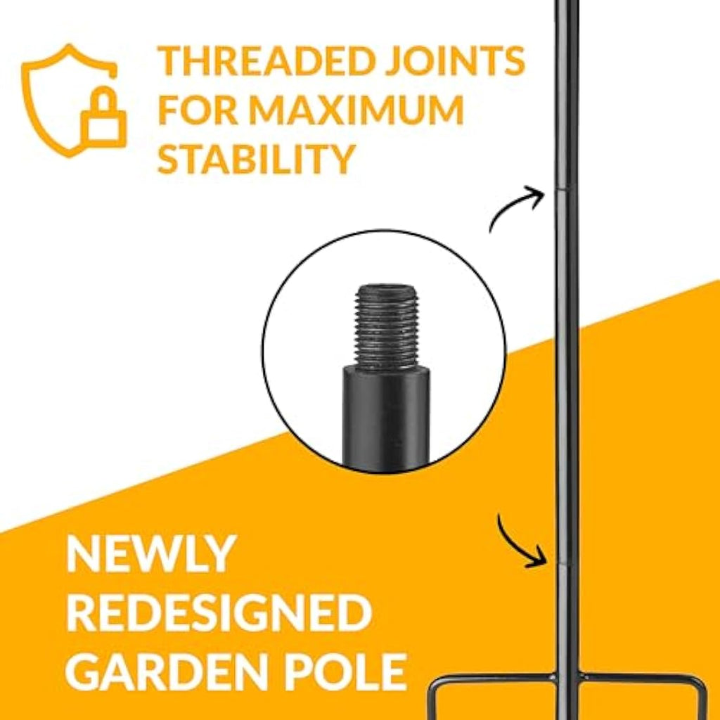 Good Directions Fired Copper Garden Bird Bath – 13" Steel Pole Stake