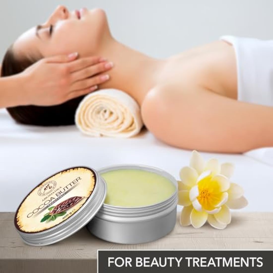 Unrefined Cocoa Butter – 400g Pure Natural Body Moisturizer
