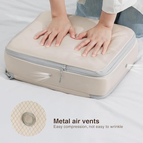 DIMJ Self Compression Storage Bags – 6-Pack Space Saving Organizers
