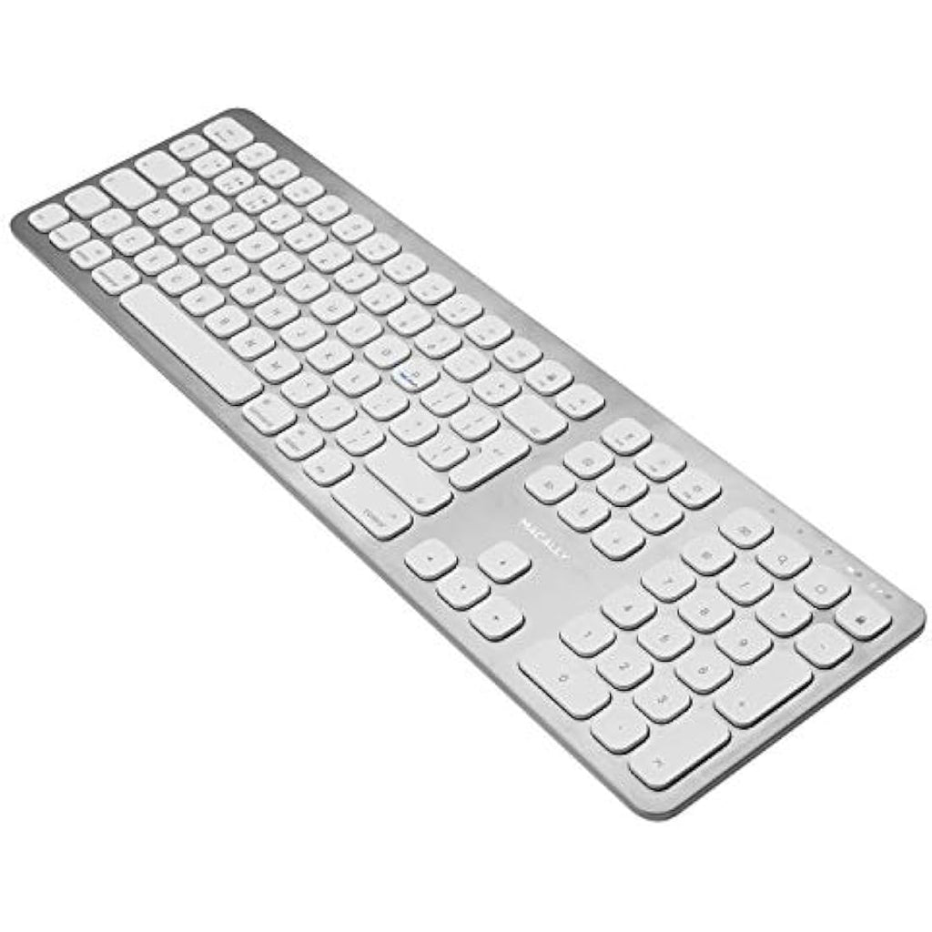 Macally Bluetooth Wireless Keyboard – UK Layout Aluminium Design