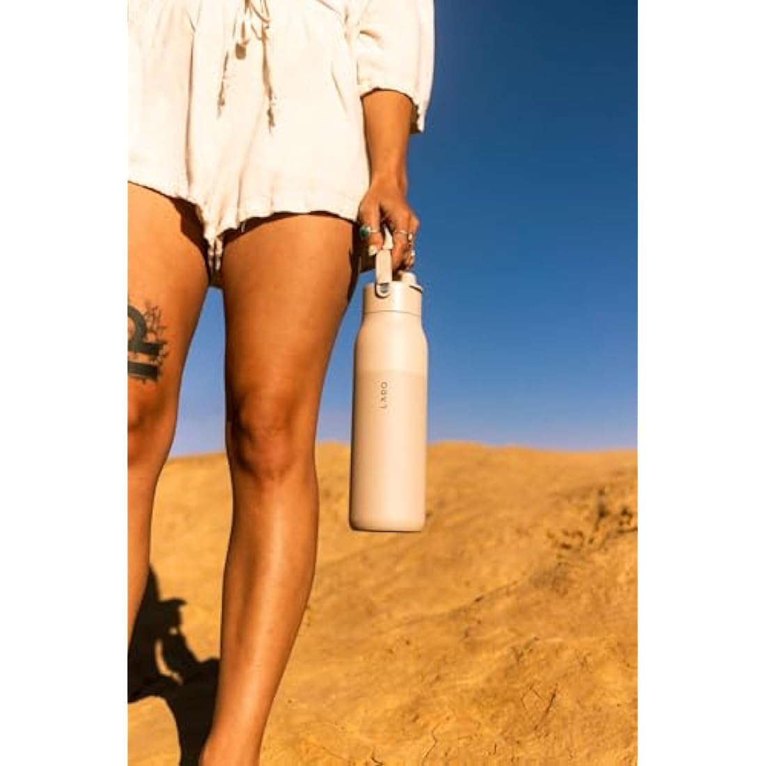 LARQ Swig Top 23oz Insulated Stainless Steel Water Bottle | Mojave Dune