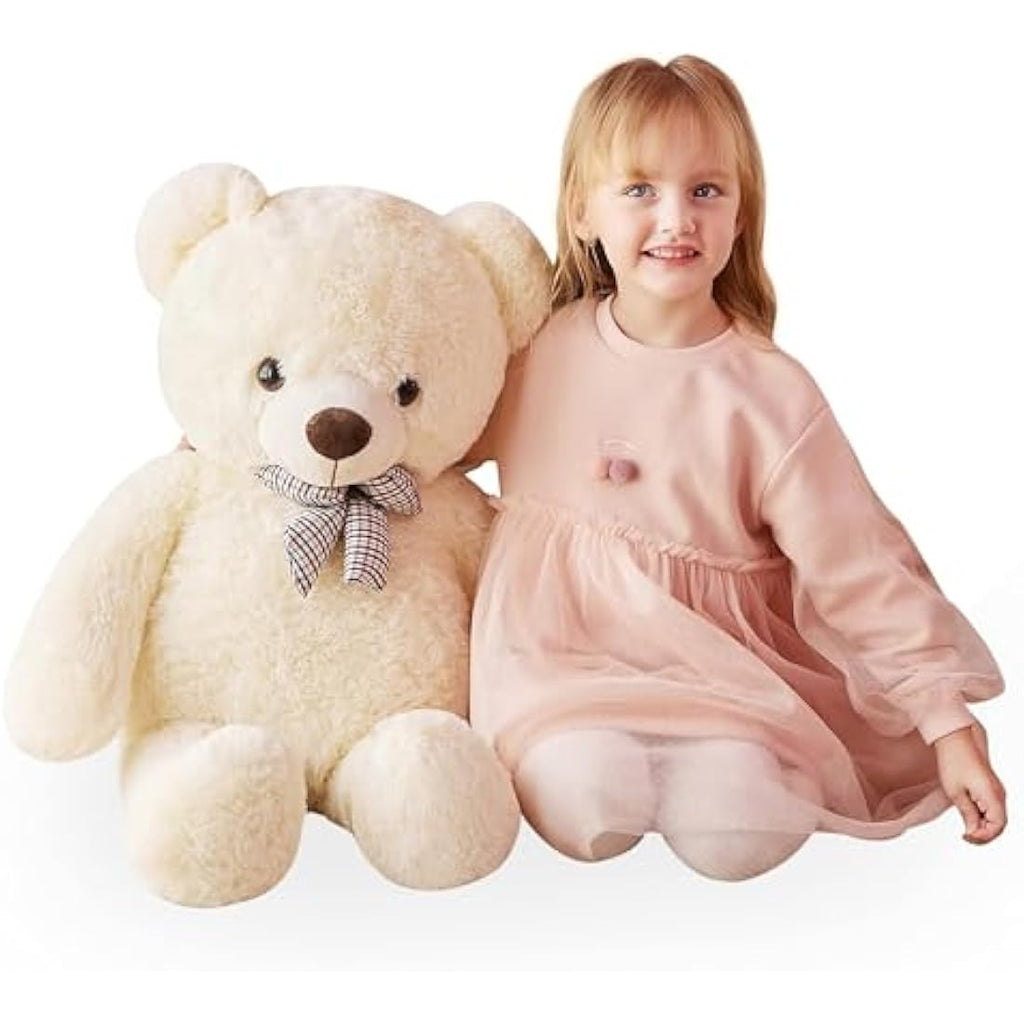 IKASA Giant Teddy Bear Stuffed Animal - 78cm Soft Plush Toy (White)