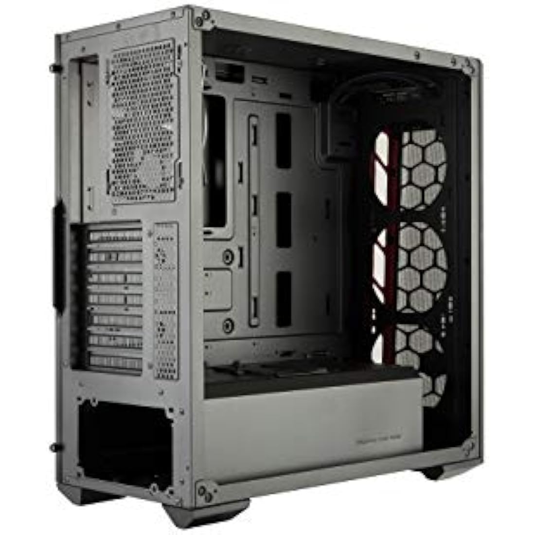 Cooler Master MasterBox MB511 ATX Gaming PC Case – Mesh Front & Red Accent