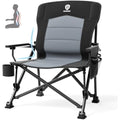 EVER ADVANCED Oversized Heavy Duty Camping Chair with Lumbar Support