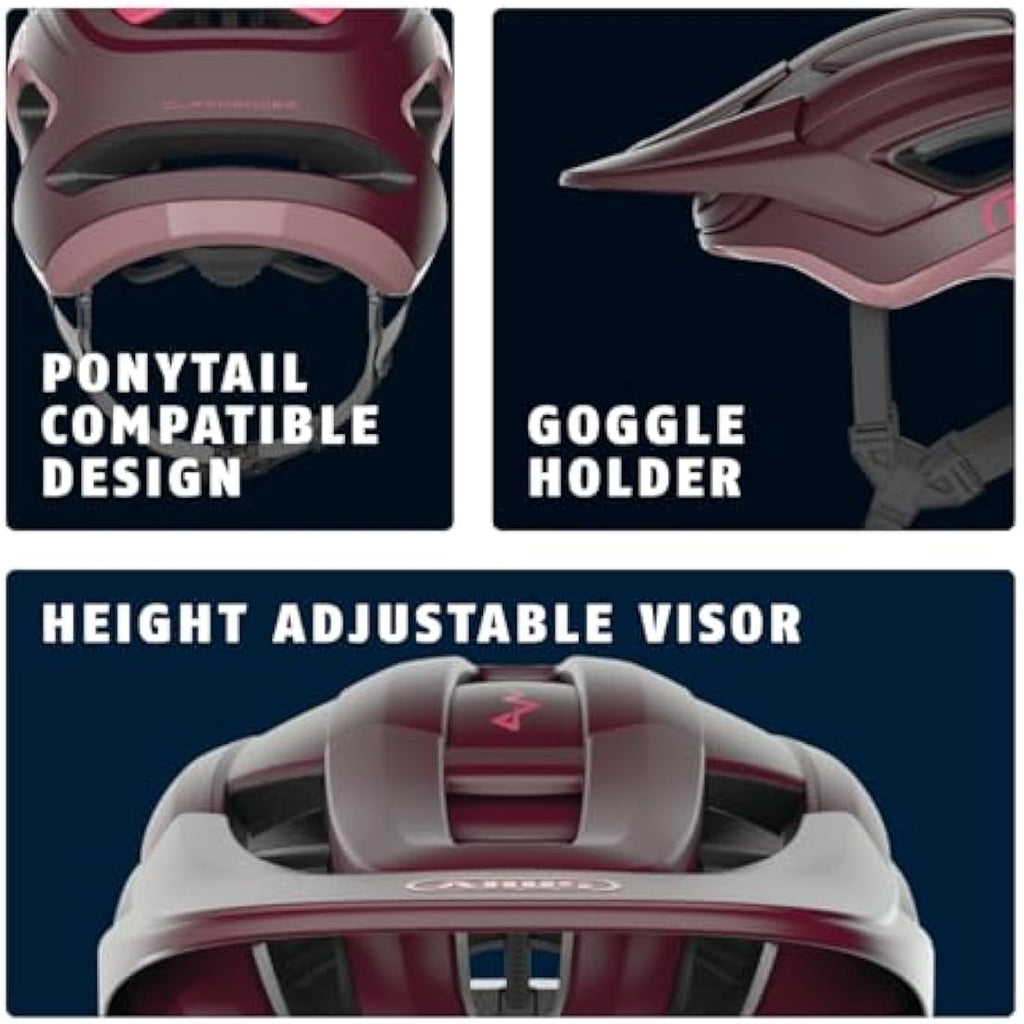 ABUS CliffHanger MTB Helmet – Vented Trail Bike Helmet with Fidlock
