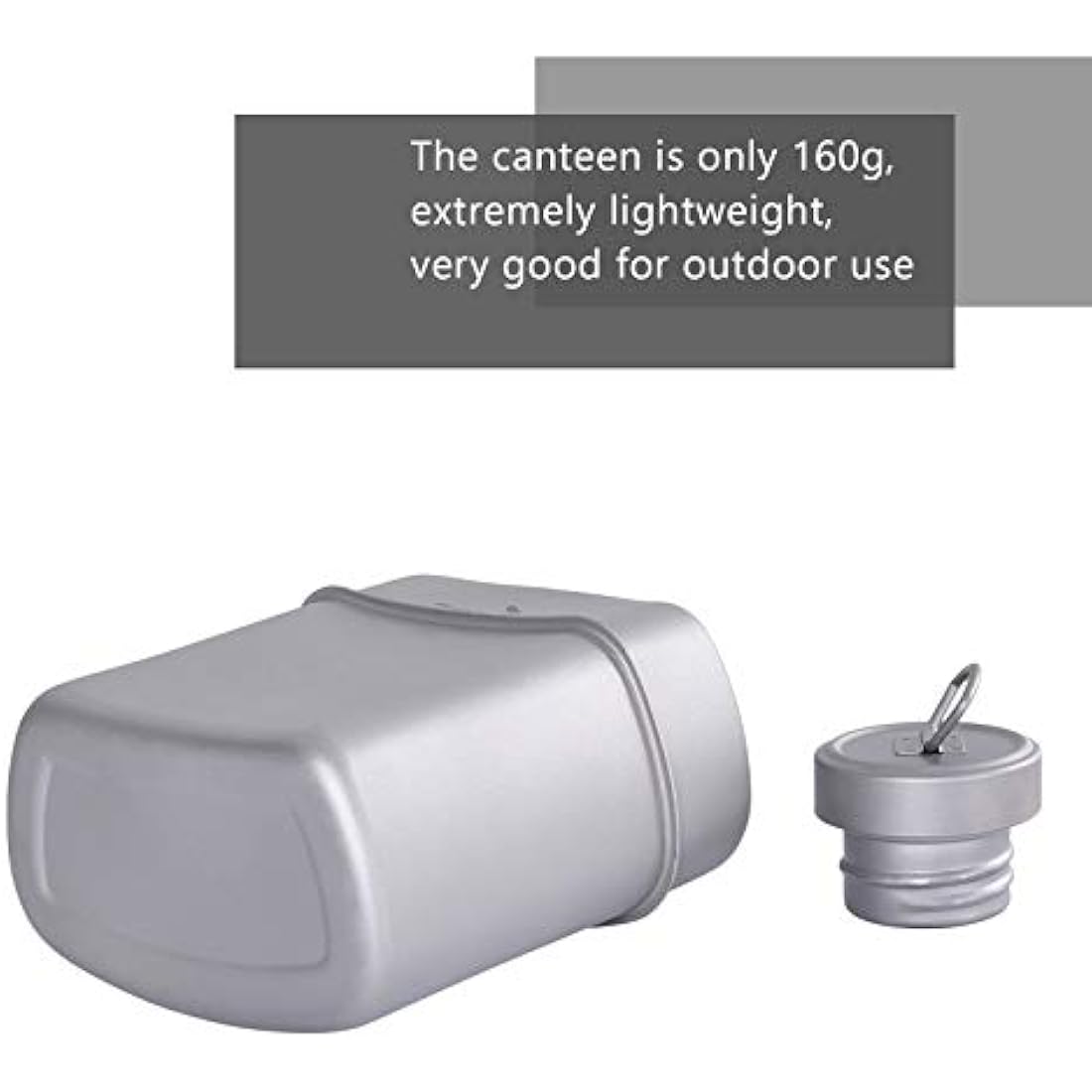 Boundless Voyage Titanium Military Canteen | 1100ml Ultralight Mess Kit